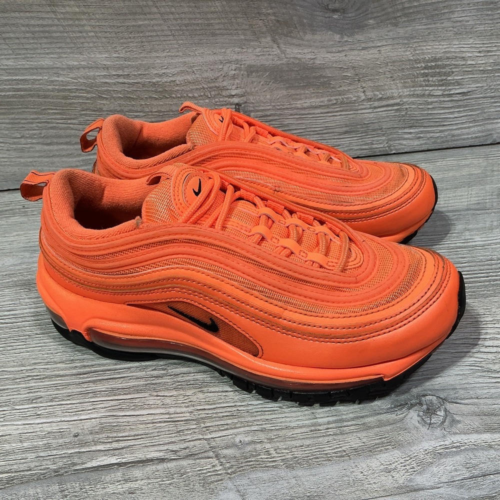 Nike Air Max 97 DM8338-800 Atomic Orange Black Women's 7 Sneaker Athletic Shoes